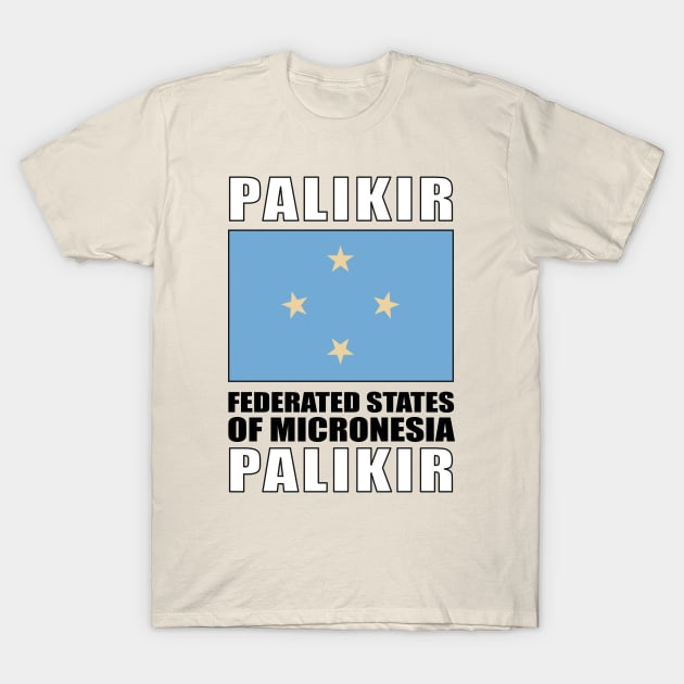 Flag of Federated States of Micronesia T-Shirt by KewaleeTee